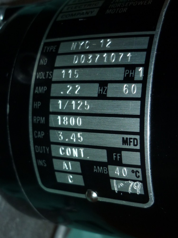Caracteristique du moteur