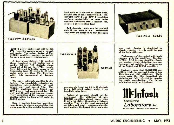 PUB MCINTOSH 50W1 AUDIO MAI 1951 1.jpg