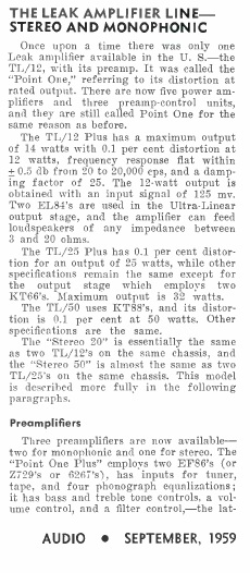 LEAK POINT ONE AND TL50 AUDIO SEPTEMBRE 1959 1.jpg